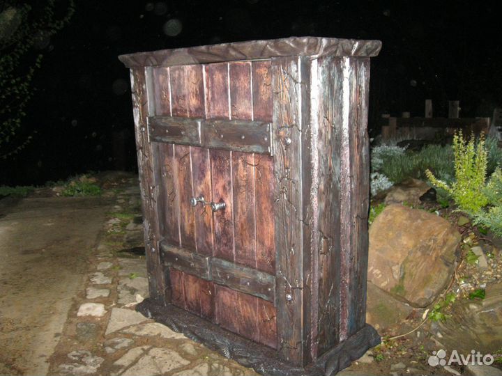 Тумба декоративная натуральное дерево