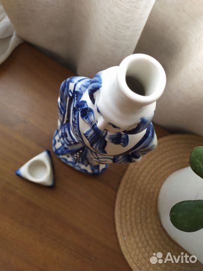 Штоф гжель Пётр Первый