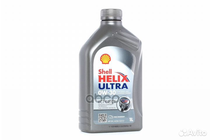 Shell 0W30 (1L) Helix Ultra ECT C2/C3 масло мот
