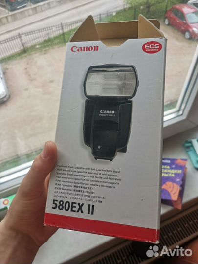 Canon speedlite 580ex ii с коробкой