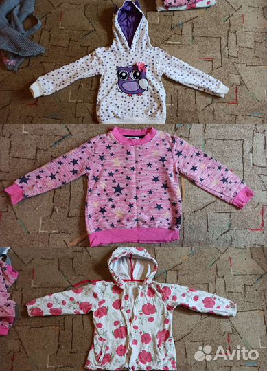 Пакет одежды на девочку 3-4 года