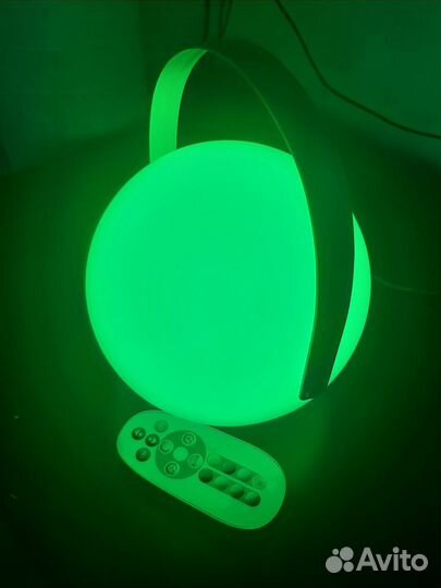 Светильник переносной шар с пультом управления