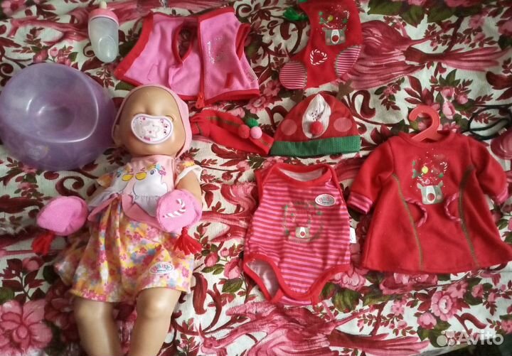 Кукла бэби борн baby born с одеждой