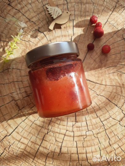 Клюква свежая перетертая с мёдом