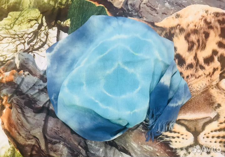 Шарф в технике Батик