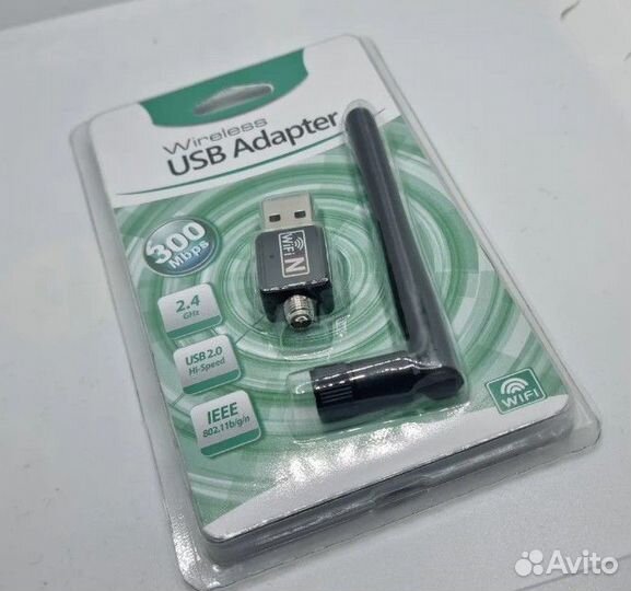 Адаптер WI-FI с антенной, RTL8188ftv, 1T1R W02