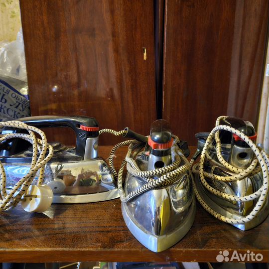 3 утюга СССР, радио, новая антенна Маяк