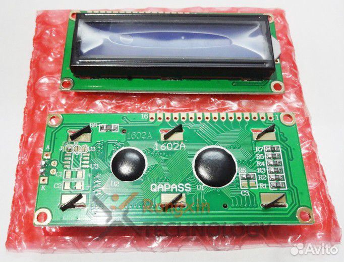 Дисплей LCD1602 (HD44780)