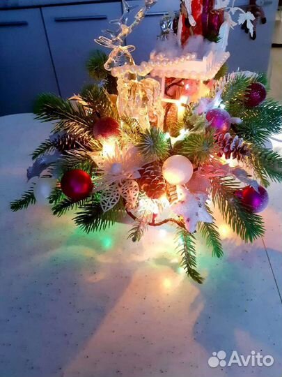 Новогодняя композиция, декор