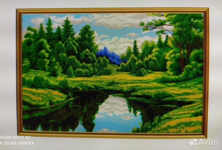 Картина вышитая чешским бисером