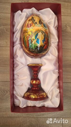 Яйцо пасхальное деревянное