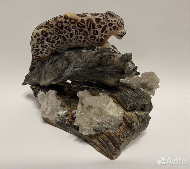 Статуэтка. Ручная работа. Снежный барс