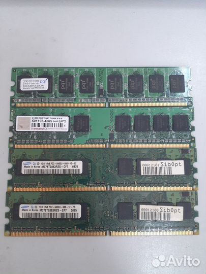 Оперативная память DDR2, 512mb,1gb
