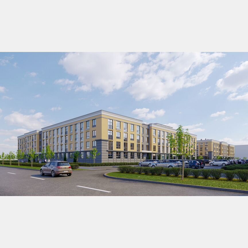 2-к. квартира, 56,3 м², 1/4 эт.