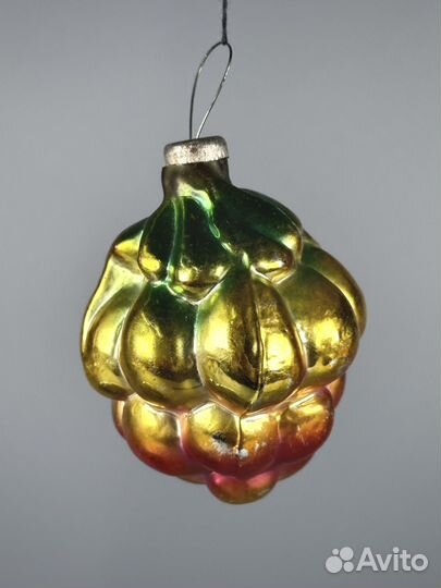 Елочная игрушка виноград гроздь СССР