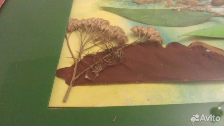 Коллаж из натуральных материалов