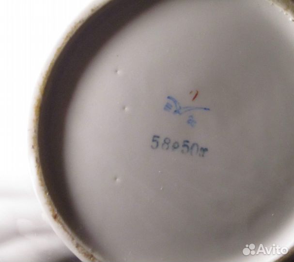 Большой доливной чайник, 4,25 л, фарфор, СССР