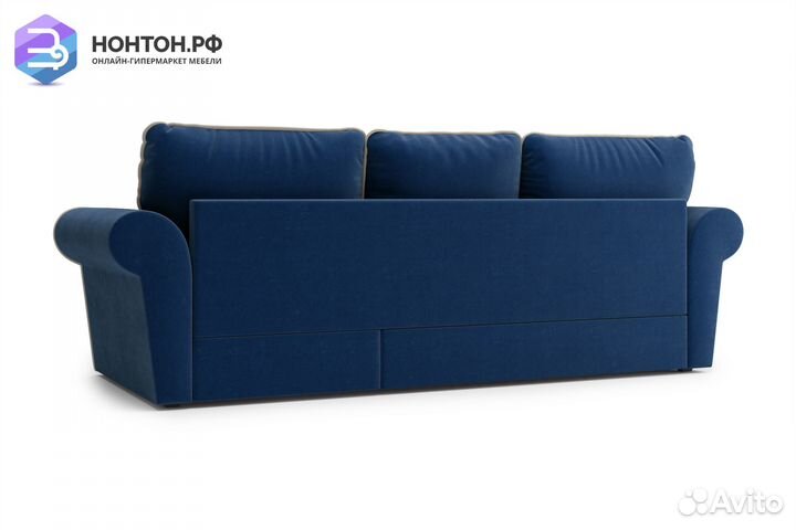 Диван угловой дельфин Прованс темно-синий