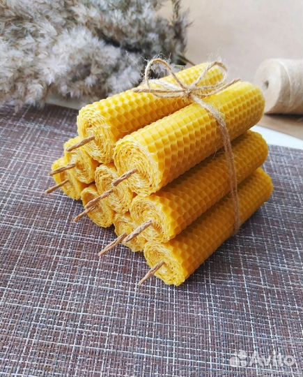 Свеча восковая,натуральный воск