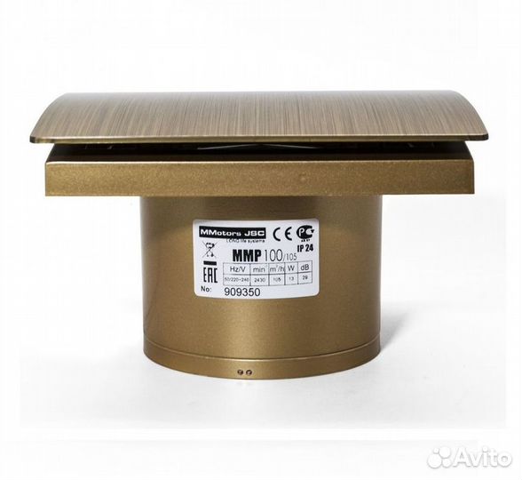 Вытяжной вентилятор MMotors MM-P 100/105 Золото Мо