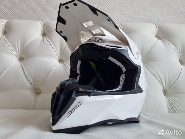 Новый Кроссовый шлем Airoh Twist 2.0 White