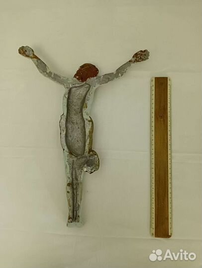 Настенное панно распятие Иисуса Христа литьё