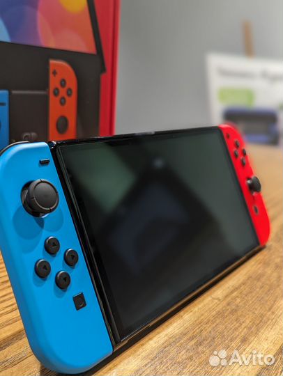 Nintendo Switch oled 64Gb - Neon (18мес.гарантия)