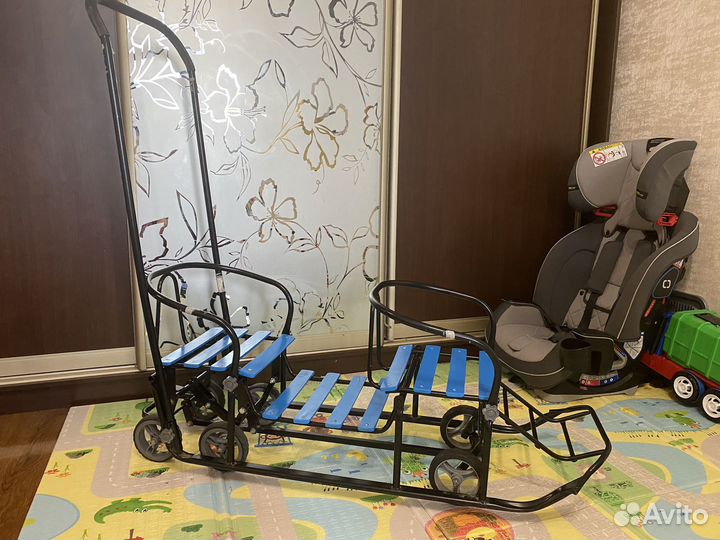 Санки двухместные