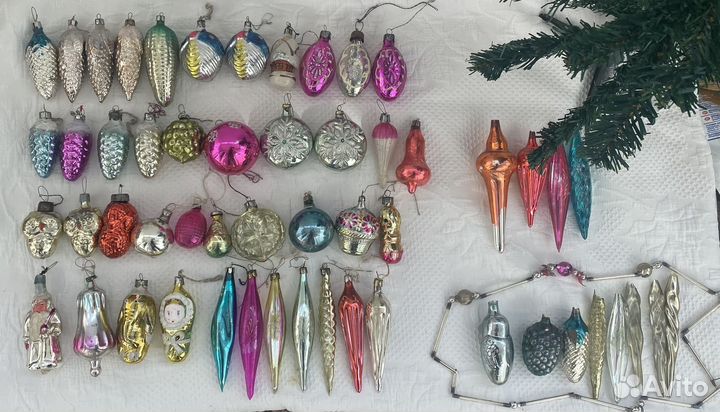 Набор елочных игрушек СССР