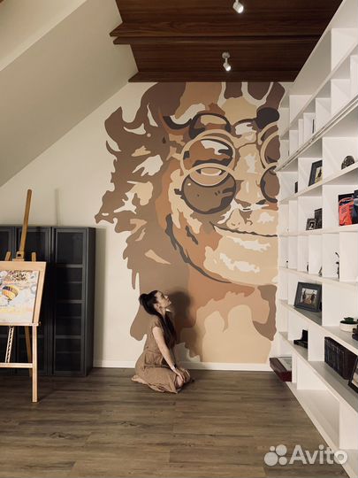 Роспись стен. Художник