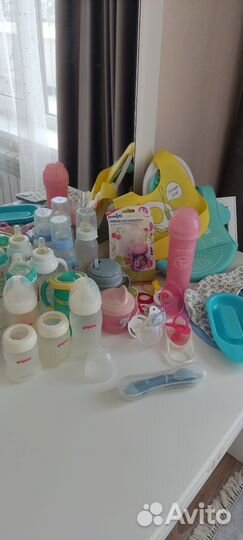 Бутылочки, пустышки и пр. (Pigeon, Nuk)