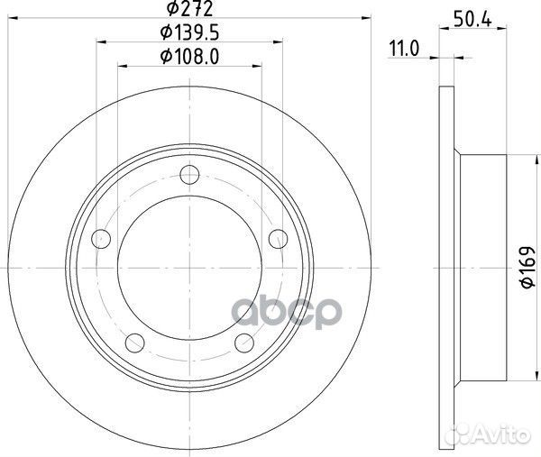 Диск тормозной перед ND6097 nisshinbo