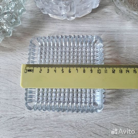 Хрусталь вазочка салатник пепельница икорница