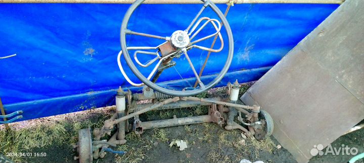 Передняя балка в сборе смз, сзд, (инвалидки)