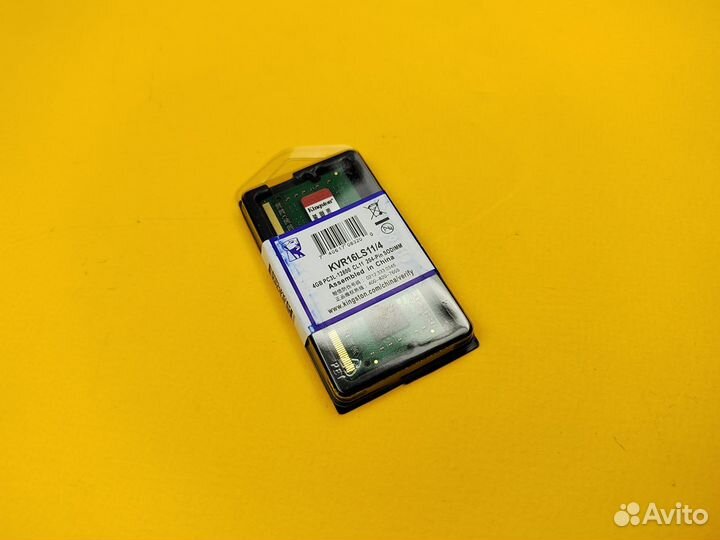 KingSton DDR3 L 1600 MHz 4 GB sodimm для ноутбука