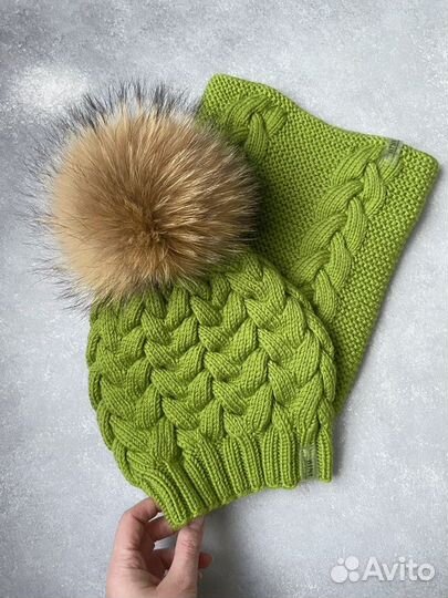 Комплект шапка и снуд