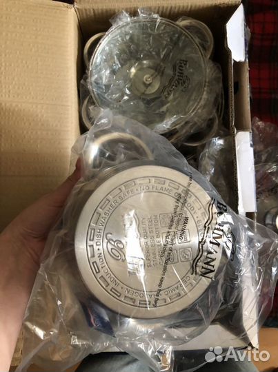 Bohmann 6 кастрюл с крышкам Бохман