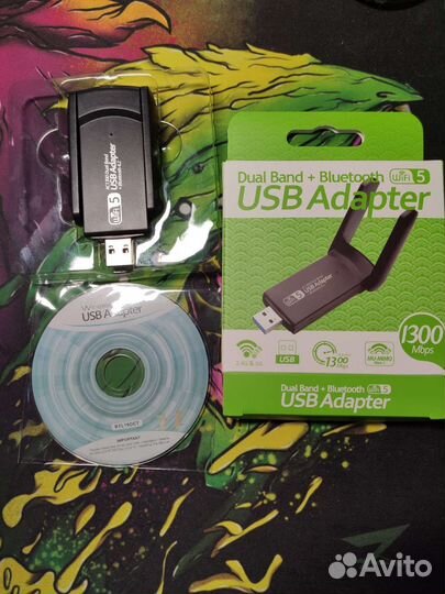 Wi Fi + bluetooth USB Adapter