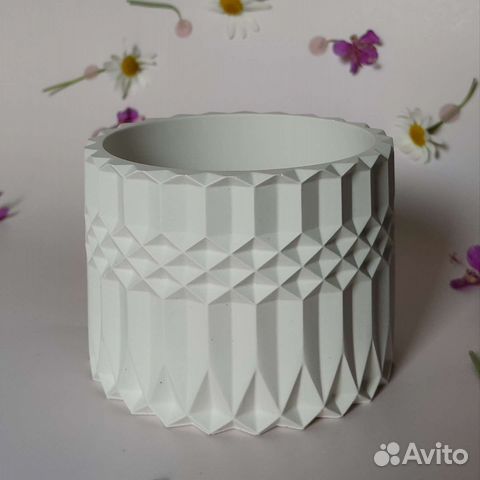 Гипсовые вазы и подсвечники, декор для интерьера