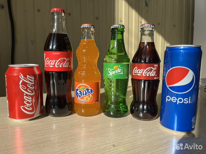 Coka cola, Pepsi, Fanta, Sprite
