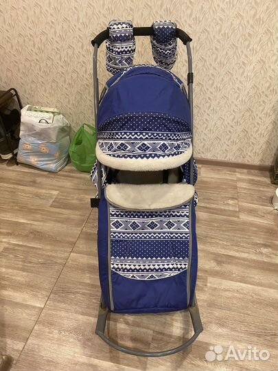 Детские санки коляска