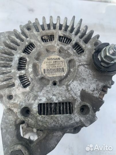 Генератор nissan tiida