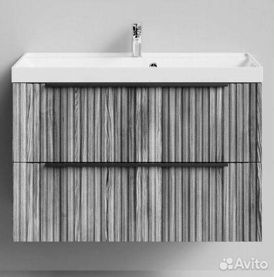 Тумба с раковиной Дольчи 90см Подвесной, Лиственни