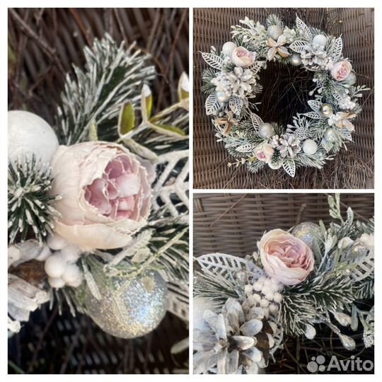 Новогодний венок на дверь