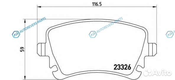 P 85 083 Колодки тормозные дисковые зад