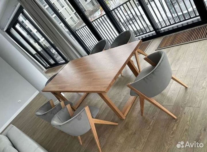 Стол новый лофт из массива дерева на заказ