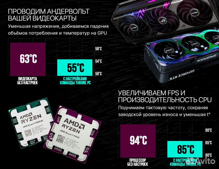 Игровой пк AMD 9950X/ RTX 4090/ 64гб DDR5 8000 MHz