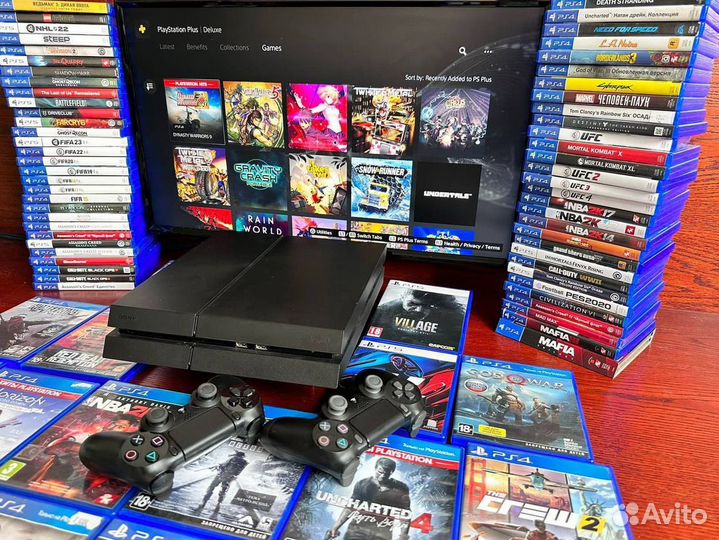 Sony PlayStation 4 + 130 игр