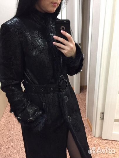 Кожаное пальто