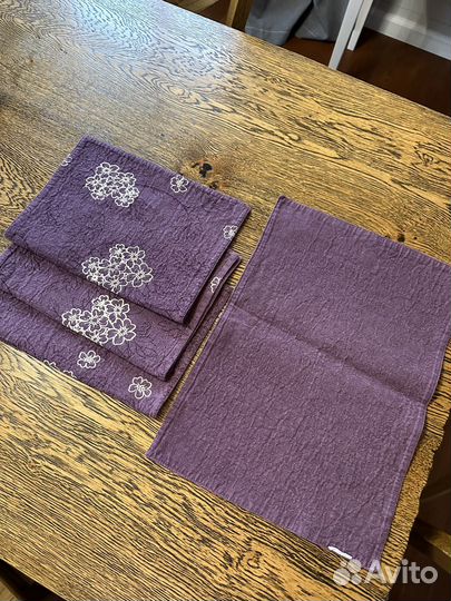 Салфетки сервировочные zara home 4 шт хлопок